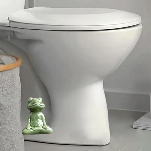 2PCS Cute Frog Toilet Bolt Caps Adorable Bathroom Decor