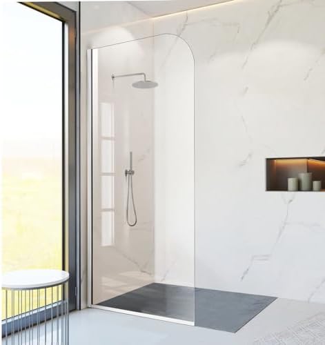 Glass Shower Door Screen 34x78 Silver 516 Clear Tempered