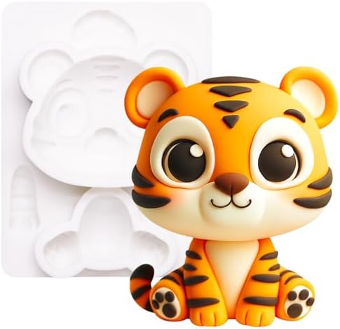 FUNSHOWCASE Fondant Mold Tiger Cake Topper 31 Inch Tall