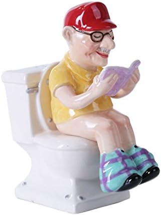 Pacific Giftware 475 Inch Reading Grandpa Salt and Pepper Shaker Set