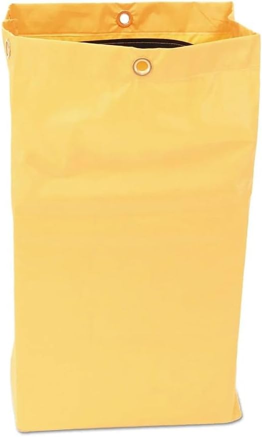 Rubbermaid 24 Gal Yellow Zippered Vinyl Bag for Cleaning Carts