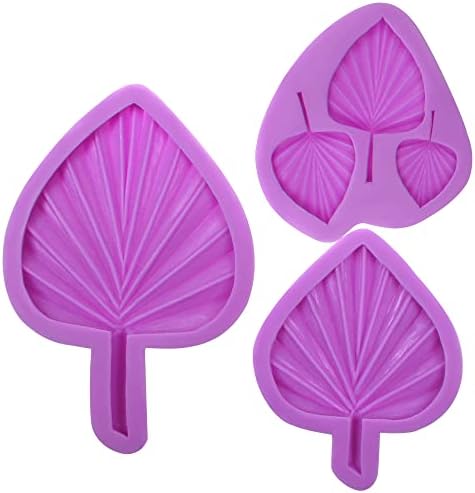 Boho Palm Leaf Silicone Baking Molds Set of 3