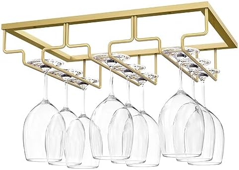 Nuovoware Wine Glass Rack - 3 Rows Gold
