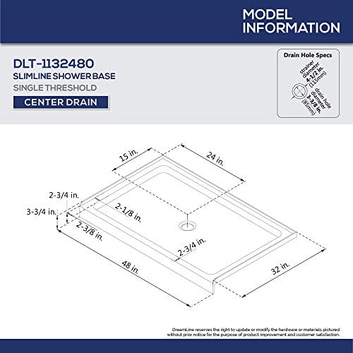 DreamLine Encore 32x48x78 34 Satin Black Shower Door Kit