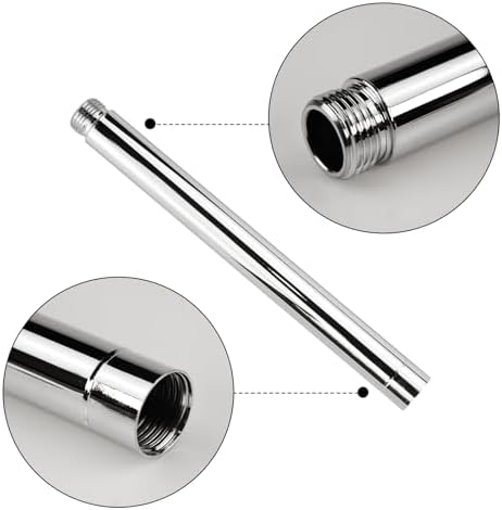 Flylin 8 Inch Shower Extension Tube with G12 Threads