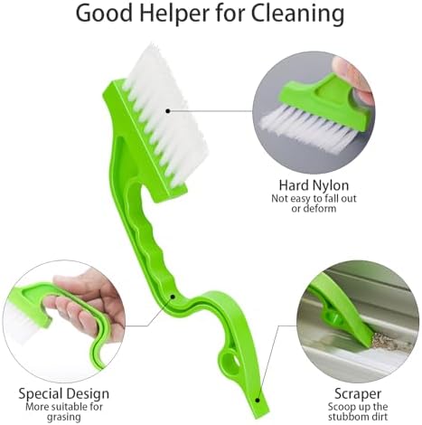 iFlyMars 4pcs Gap Cleaning Brush Set Silvery White