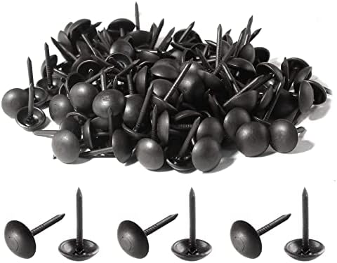 Piutouyar 200 Pcs Black Upholstery Tacks 7x13mm