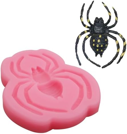 Spider Fondant Mold 2 Pcs - Halloween Cake Decorating Silicone Molds