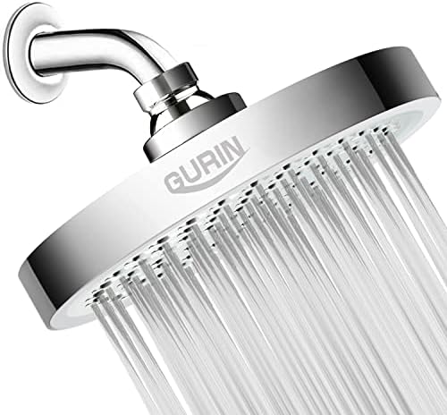 GURIN High Pressure Rain Shower Head with Chrome Finish