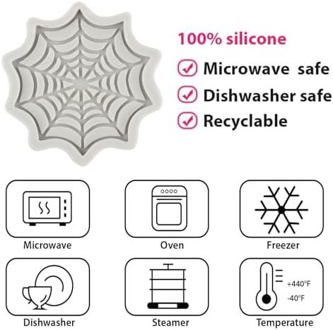 Spider Web Silicone Fondant Molds for Cake Decorating