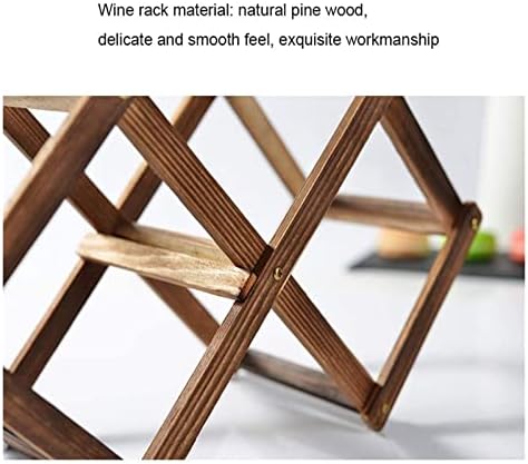 ALDEPO Foldable Freestanding Wine Rack 3-5 Bottles
