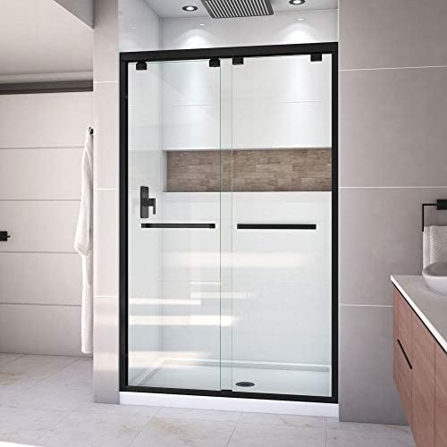DreamLine Encore 32x48x78 34 Satin Black Shower Door Kit