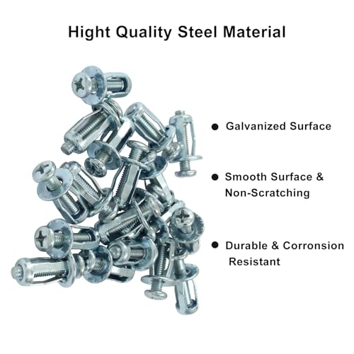 20 Pcs M6 Hollow Wall Anchors for DIY and Heavy Use