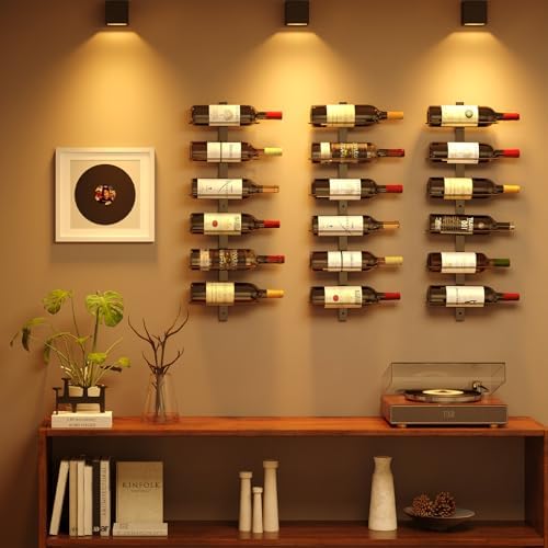 X-cosrack 12-Bottle Wall Wine Rack with Detachable Design