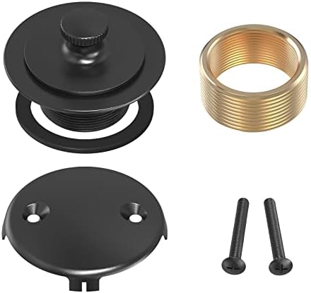 Matte Black Tub Drain and Overflow Kit Replacement