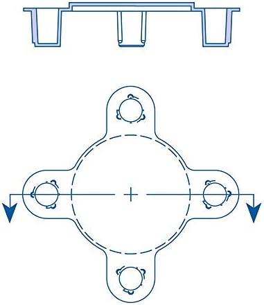 MOCAP MBH1508000MB1 Bolt Hole Flange Protector 8 DN 200 Qty 2