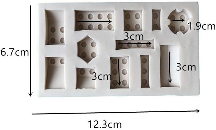 Guratapa 3PCS Silicone Robot Bricks Molds for Fondant and Candy Making