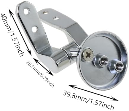 DGZZI Toilet Seat Hinges Zinc Alloy Adjustable Chrome