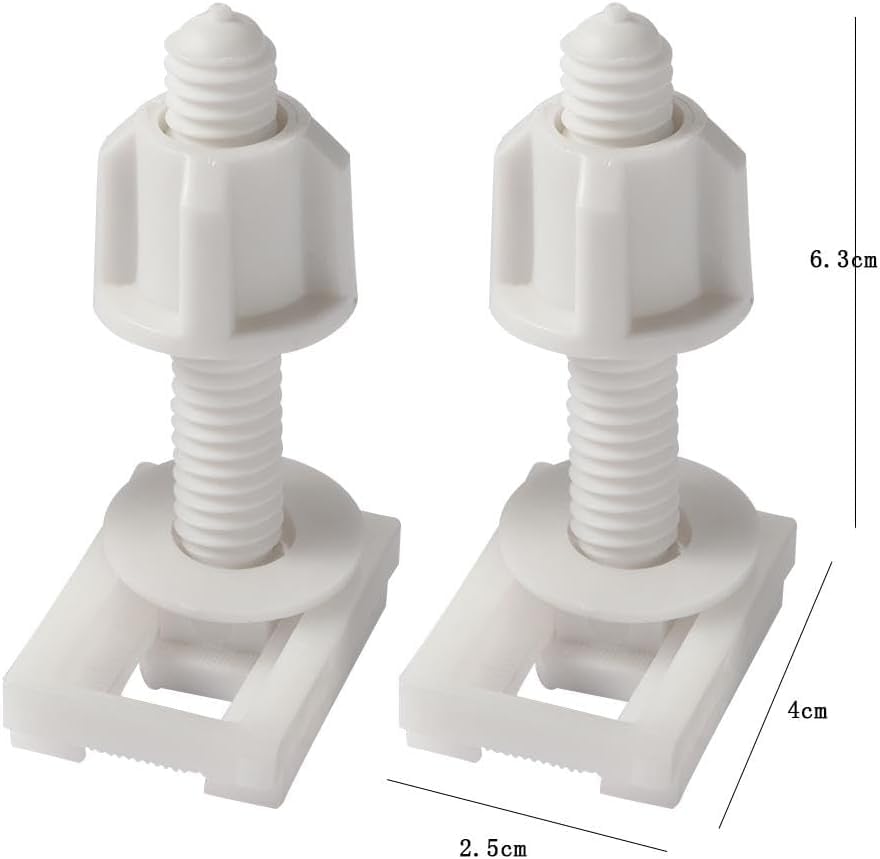 YuanHolumid 2 Pcs Toilet Seat Screws and Nuts