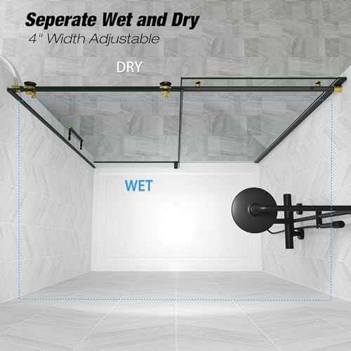 ENSO SENKA Frameless Shower Door 56-60 x 76
