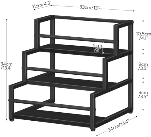 HOOBRO 3-Tier Syrup Rack Organizer for Coffee Bar