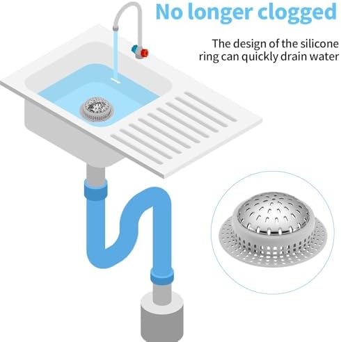 Aluvor Drain Hair Catcher - Large Anti-Rust Non-Slip