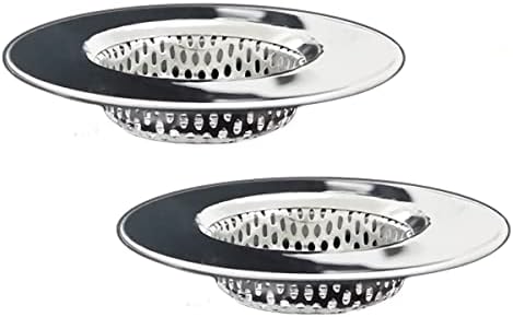 Seatery 2PCS Bathtub Drain Strainers with Hair Catcher