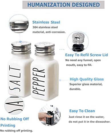 FIAHNG Farmhouse Salt Pepper Shakers Set 1