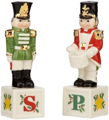 Lenox Holiday Toy Soldier Salt and Pepper Set