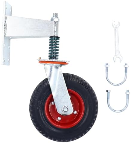 Fabater 8 Inch Heavy Duty Gate Caster Wheels with Hardware Red