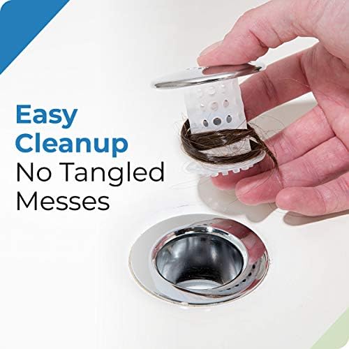 TubShroom Drain Protector - 2 Pack Chrome 15 - 175 Fit