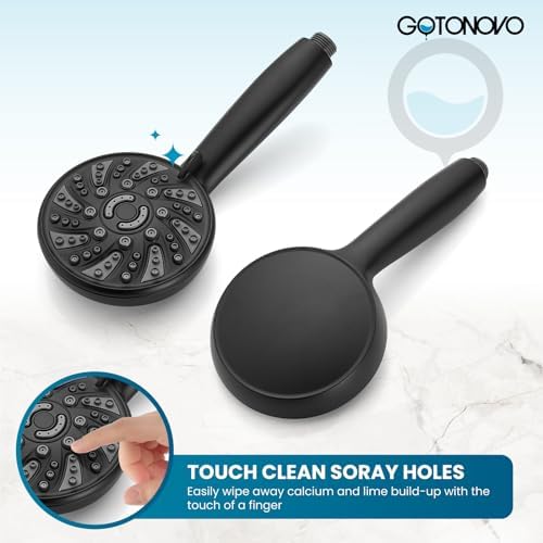 Gotonovo Bathroom Shower Head Kit with 6 Modes and Valve Included