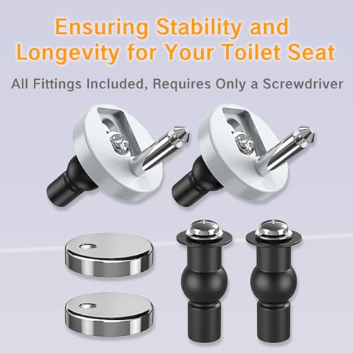YAFIYGI Toilet Seat Bolts Replacement Kit 2Pcs