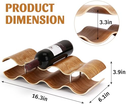 VAlinks 2 Tier 7 Bottle Wave Willow Wine Rack