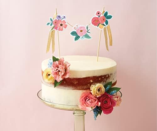 RIFLE PAPER CO Garden Party Cake Topper Reusable Decor