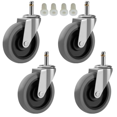 4-Inch Swivel Stem Casters for Rubbermaid Mop Bucket