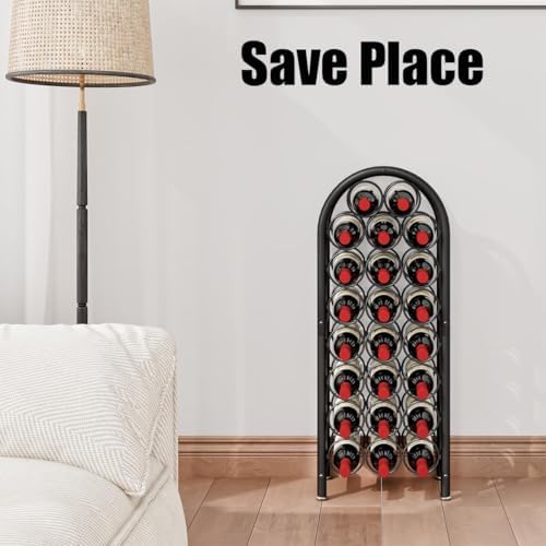Dazioter Freestanding Wine Rack 23 Bottles Black 1