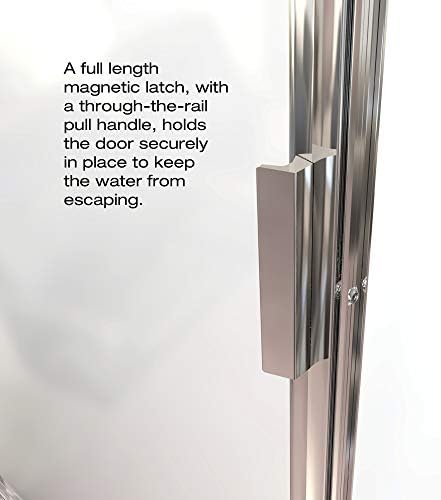 Basco Pivot Shower Door Clear Glass Silver