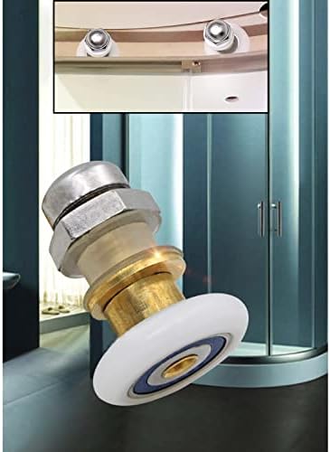 4PCS Shower Door Rollers 23mm Diameter for Glass Sliding Doors
