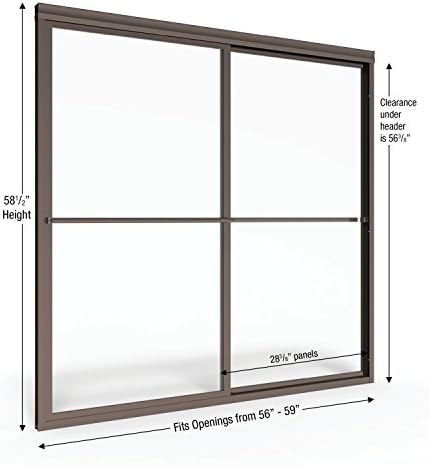 Basco DLXH05A5958XPOR Deluxe Framed Shower Door 1