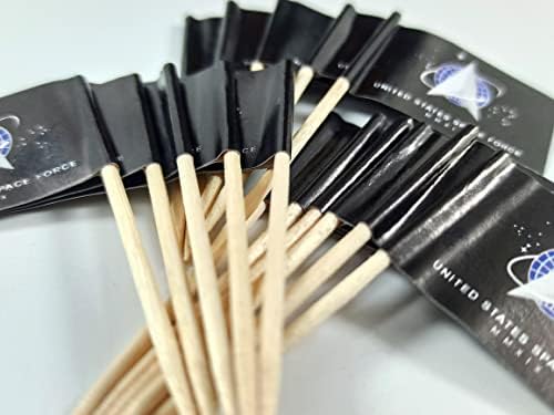 JBCD Space Force Toothpick Cupcake Toppers 200pcs
