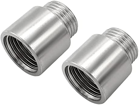 2 Pcs 30mm Shower Head Extension Stainless Steel Adapter