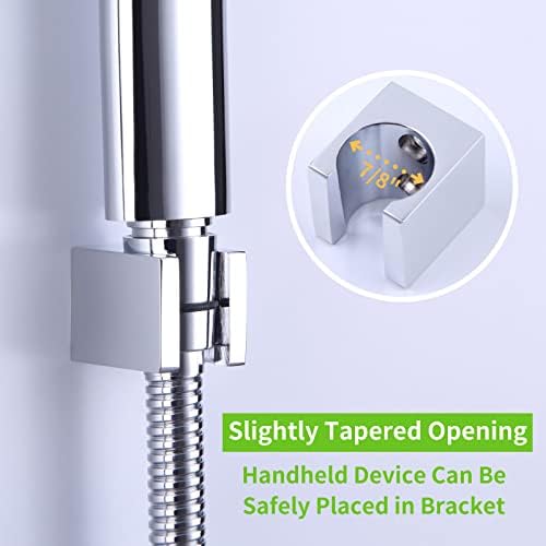 Angle Simple Shower Head Holder Wall Mount Brass Chrome