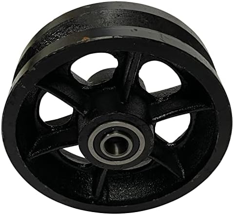 6 Cast Iron V-Groove Wheel by Sourdough Gate Hardware 1