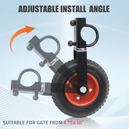 2Pcs 8 Heavy Duty Gate Wheel with 400lb Capacity