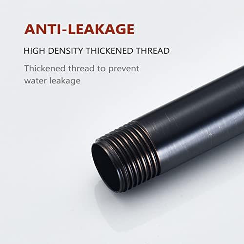 LOWCUS RP61058-RB 6 Inch Anti-Leakage Shower Arm with Flange