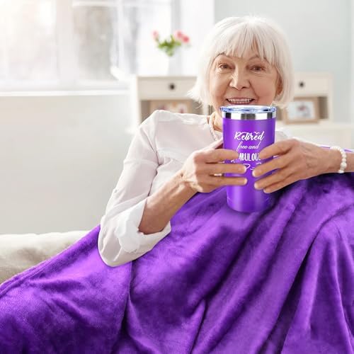 LOMEVE Purple Retirement Gifts Basket for Women