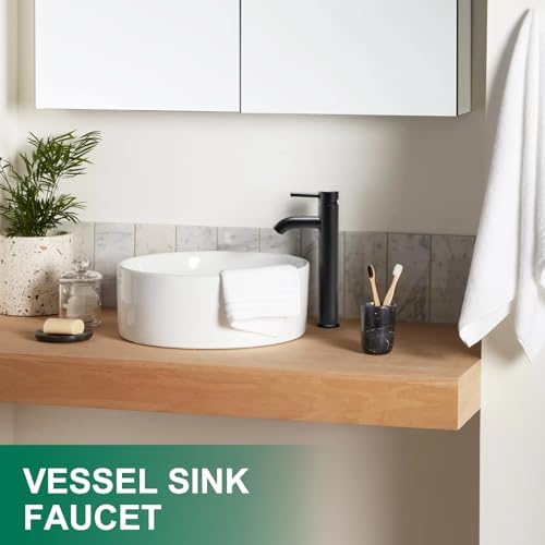 VOTON Chrome Modern Tall Vessel Sink Faucet Single Handle One Hole