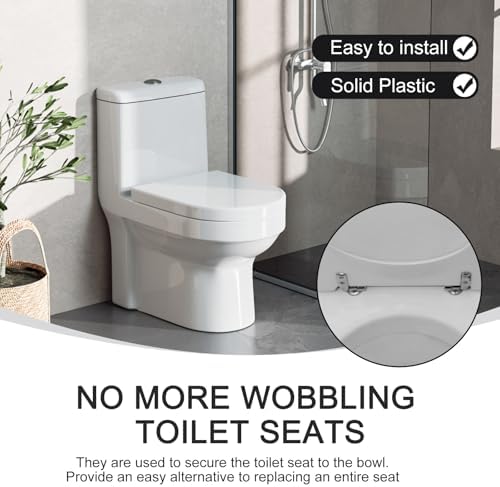 CRIDENG Toilet Lid Hinge Set with Soft Close Mechanism