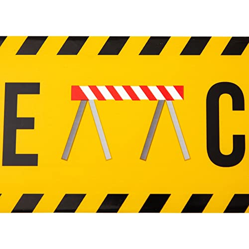 BLUE PANDA 3 Pack Birthday Caution Tape Rolls - 100ft Length 3in Width